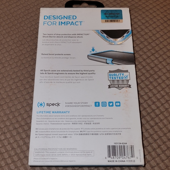 Speck Presidio Show Case for iPhone XS/X - Clear/Rose Gold - Picture 2 of 2